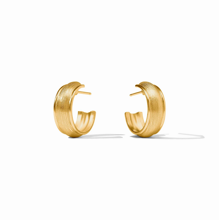 COBBLESTONE HOOP - GOLD - MEDIUM