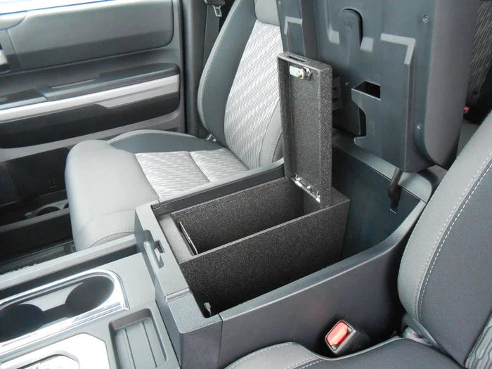 Console Vault Toyota Tundra Center Console Half Safe 2014 - 2021 Door Open