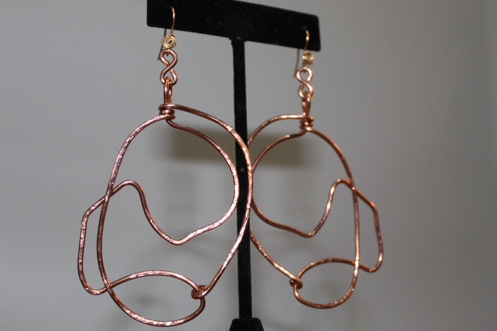 COPPER FREESTYLE EARRINGS
