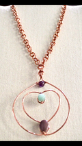 COPPER+AMETHYST+  AVENTURINE+JASPER ✨HIGH ART✨NECKLACE