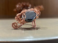 COPPER+HEMATITE EYE OF HERU RING