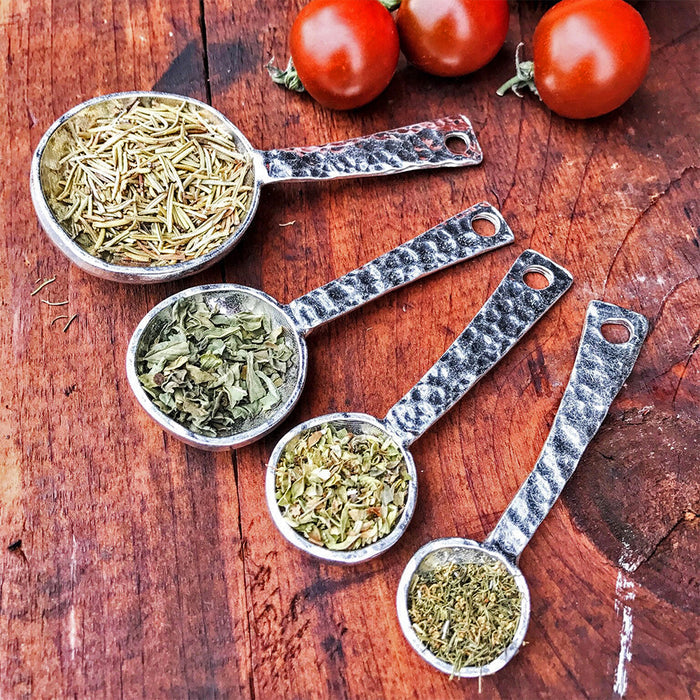 Crosby & Taylor Replacement Pewter Measuring Spoon, Roman Pattern