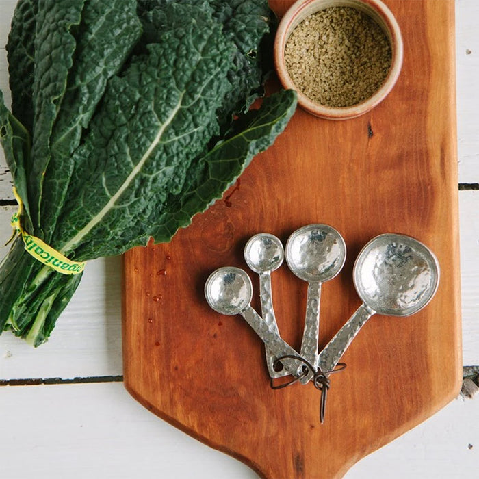 Crosby & Taylor Replacement Pewter Measuring Spoon, Roman Pattern