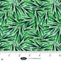 Curtain Valance - Panda Paradise Digital Foliage Emerald Cotton