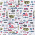 Curtain Valance - United We Stand Flannel