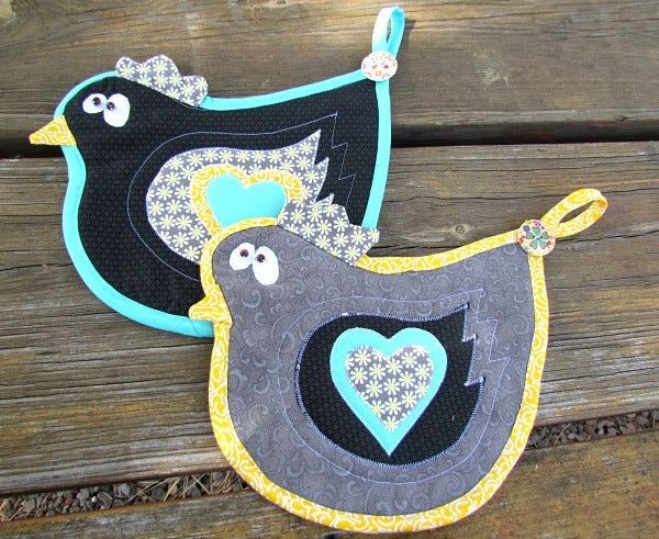 Dizzy Chicks Hot Pad Digital Pattern