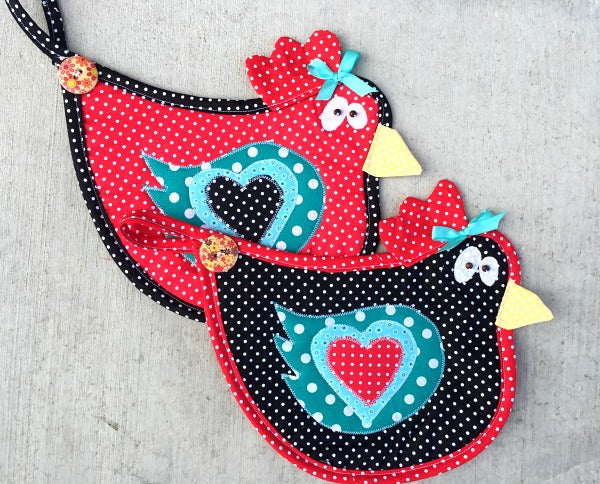 Dizzy Chicks Hot Pad Digital Pattern