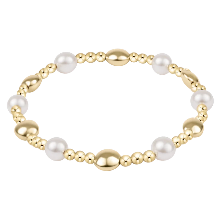 E NEWTON HONESTY SINCERITY PEARL 6MM BRACELET