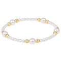 E NEWTON PURPOSE PEARL 6MM BEAD BRACELET - PEARL