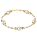 E NEWTON PURPOSE PEARL 6MM DIGNITY GOLD BRACELET - GOLD