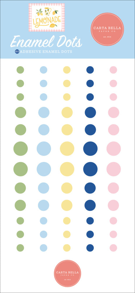 Echo Park, Carta Bella, Enamel Dots, Lemonade