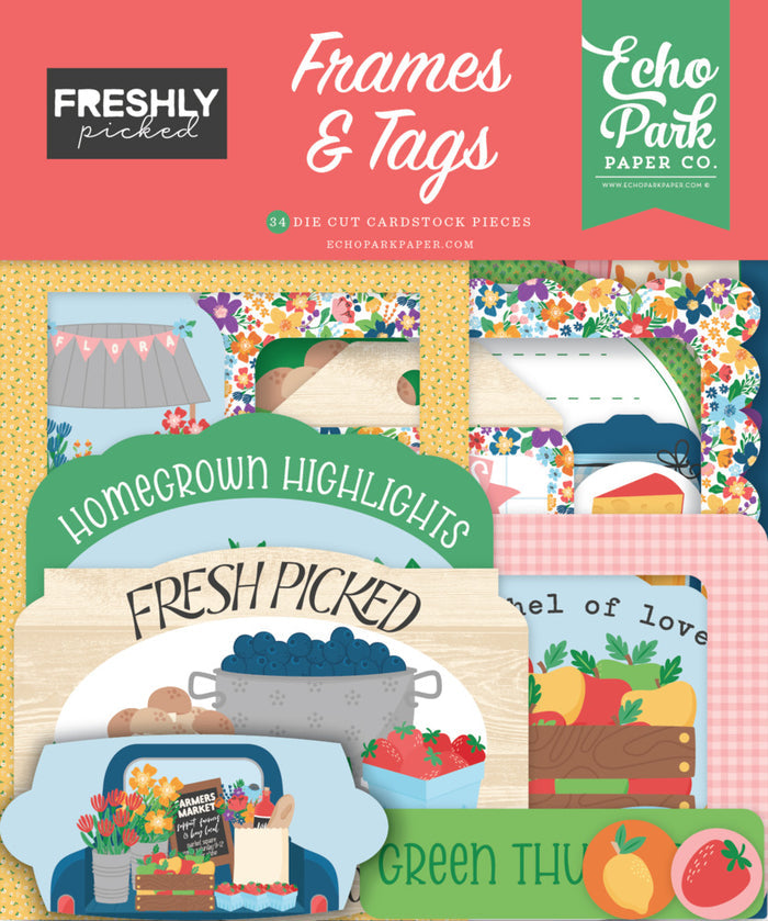 Echo Park, Frames & Tags, Freshly Picked