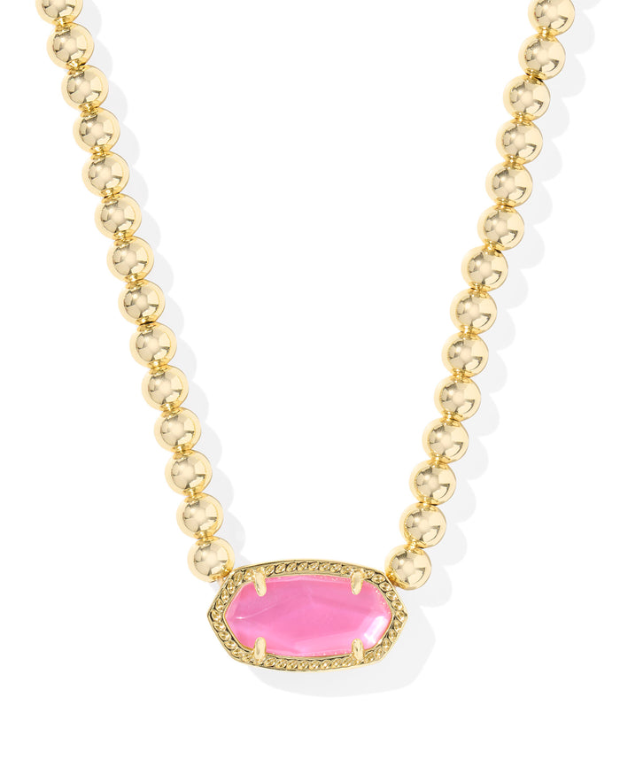 Elisa Beaded Gold Necklace, Azalea Illusion