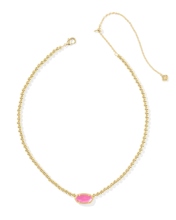 Elisa Beaded Gold Necklace, Azalea Illusion