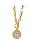ELLA TWO TONED COIN NECKLACE