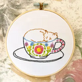Embroidery Kit - Catpuccino