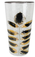 ENAMELED PAINTED LEAF VASE - IN STORE PICK UP ONLY!