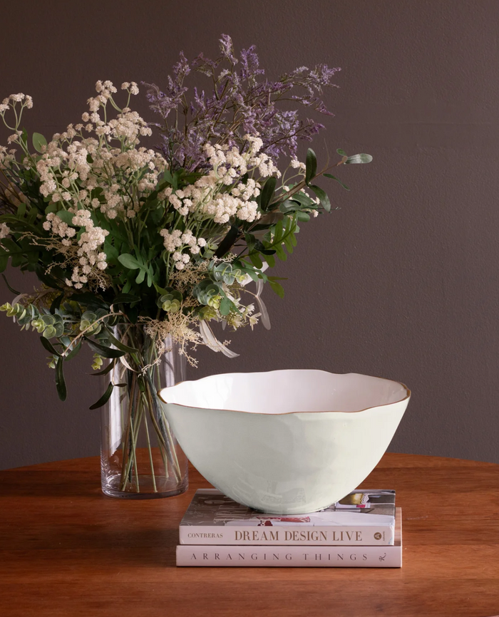 Encanto Demeter Large Bowl, Cream/White