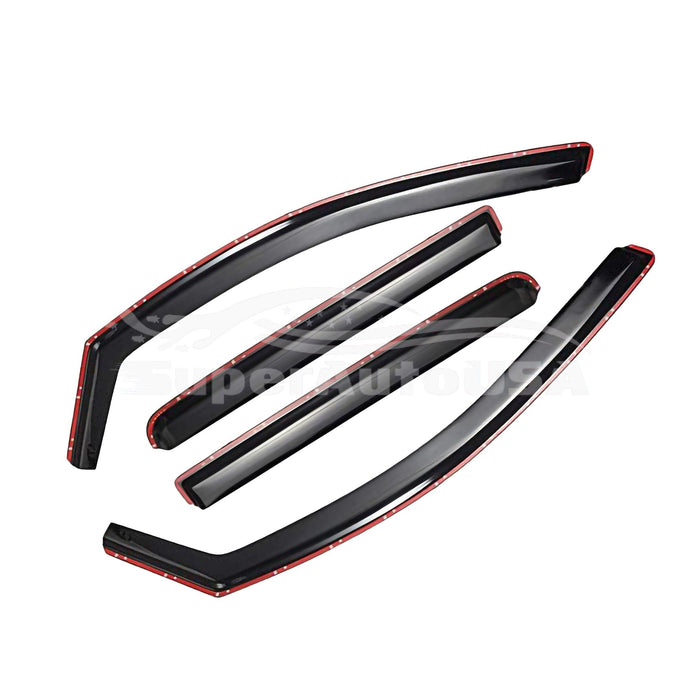 Fit 2013-2018 Acura RDX In-Channel Vent Window Visors Rain Sun Wind Guards Shade Deflectors
