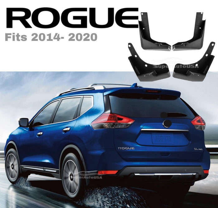 Fit 2014-2020 Nissan Rogue 4Pc Mud Flaps Splash Guard Fender Mudguard Kit