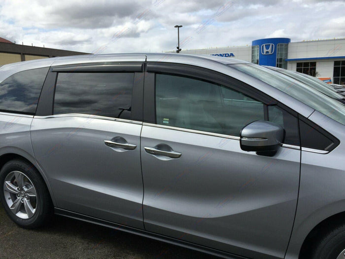 Fit 2015-2018 Toyota Corolla Scion IM Out-Channel Vent Window Visors Rain Sun Wind Guards Shade Deflectors