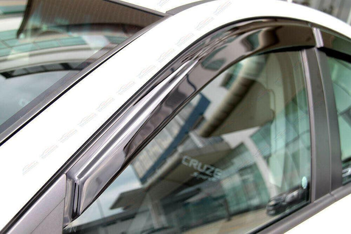 Fit 2015-2018 Toyota Corolla Scion IM Out-Channel Vent Window Visors Rain Sun Wind Guards Shade Deflectors