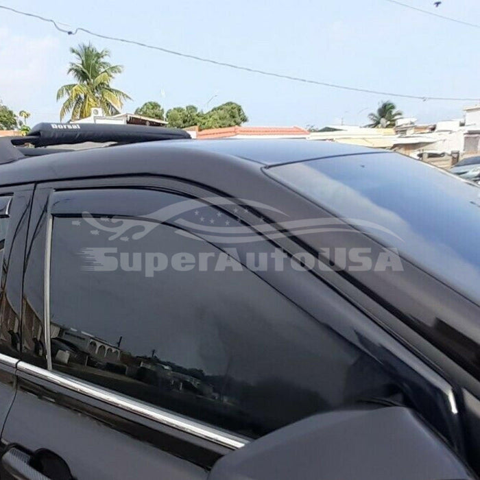 Fit 2015-2021 GMC Canyon In-Channel Vent Window Visors Rain Sun Wind Guards Shade Deflectors