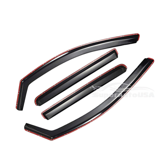 Fit 2016-2022 Lexus Rx350 In-Channel Vent Window Visors Rain Sun Wind Guards Shade Deflectors