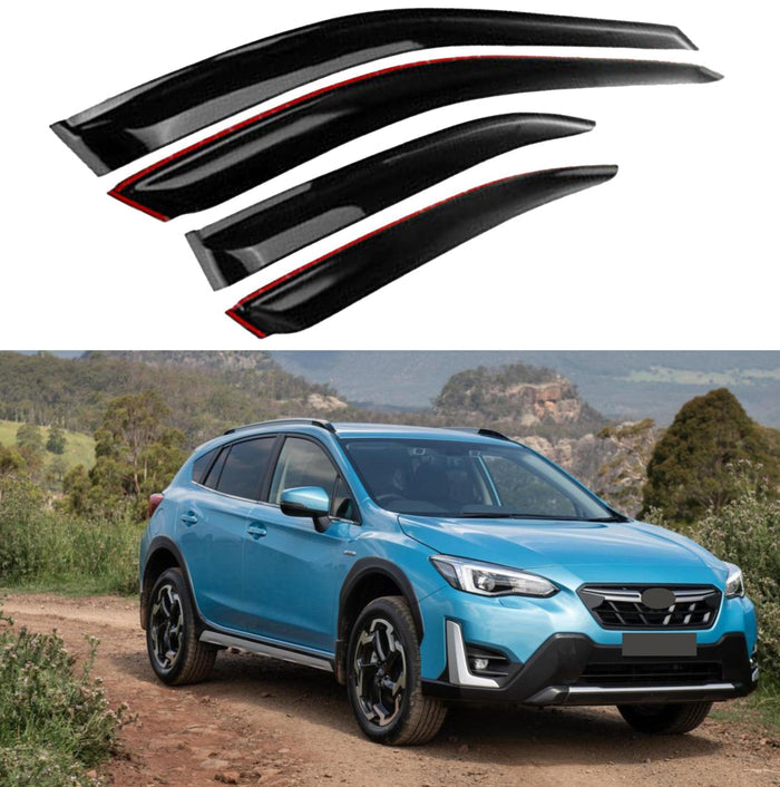 2019 Crosstrek XV Out-Channel Window Visors with Rain Guard by SuperAutoUSA