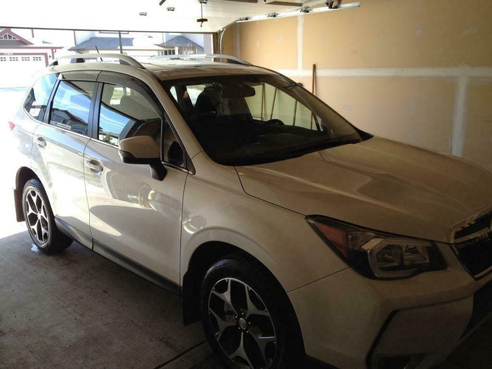 Fit 2019-2021 Subaru Forester Out-Channel Vent Window Visors Rain Sun Wind Guards Shade Deflectors