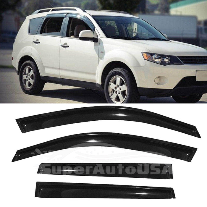 Fit 2019-2021 Subaru Forester Out-Channel Vent Window Visors Rain Sun Wind Guards Shade Deflectors