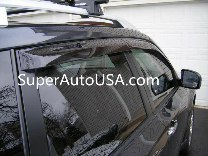 Fit 2019-2027 Subaru Ascent Out-Channel Vent Window Visors Rain Sun Wind Guards Shade Deflectors