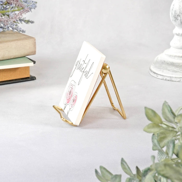 FOLDING GOLD WIRE EASEL