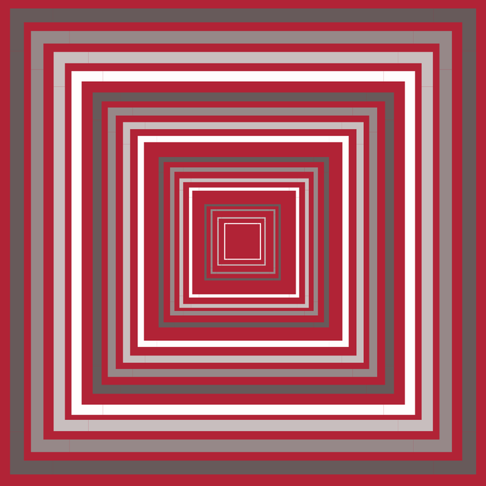 GAMEDAY BANDANA SCARF - CRIMSON & WHITE