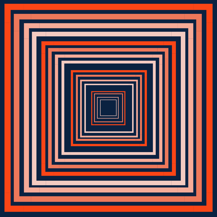 GAMEDAY BANDANA SCARF - ORANGE & NAVY