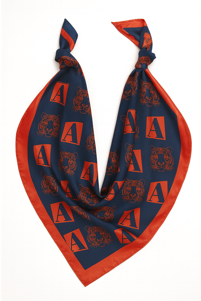 GAMEDAY BANDANA SCARF - ORANGE & NAVY
