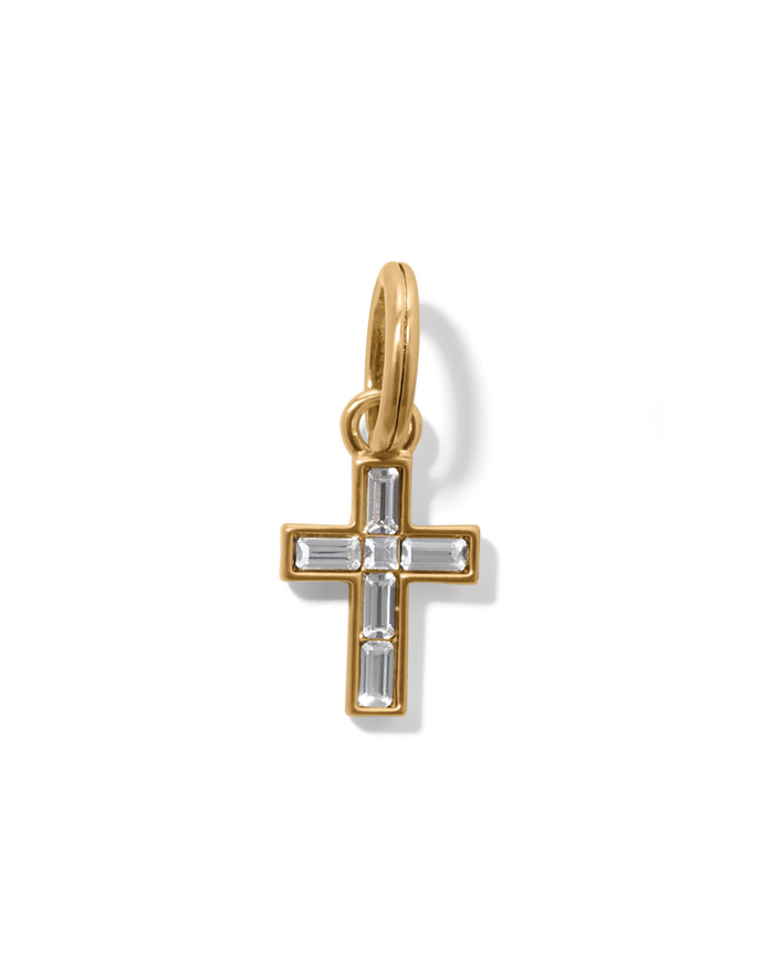 Golden Ray Cross Charm