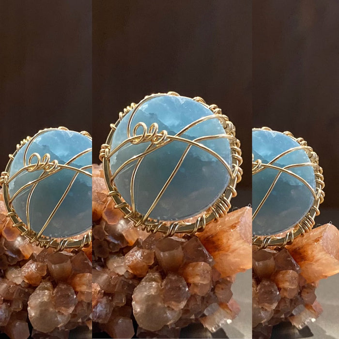 ✨GORGEOUS✨  BRONZE+SKY ONYX RING