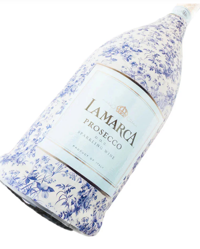 Grandmilleenial Blue Floral Bottle Wrap, La Marca Edition