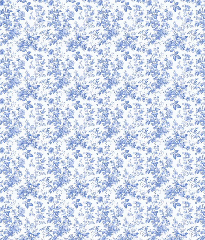 Grandmilleenial Blue Floral Bottle Wrap, La Marca Edition