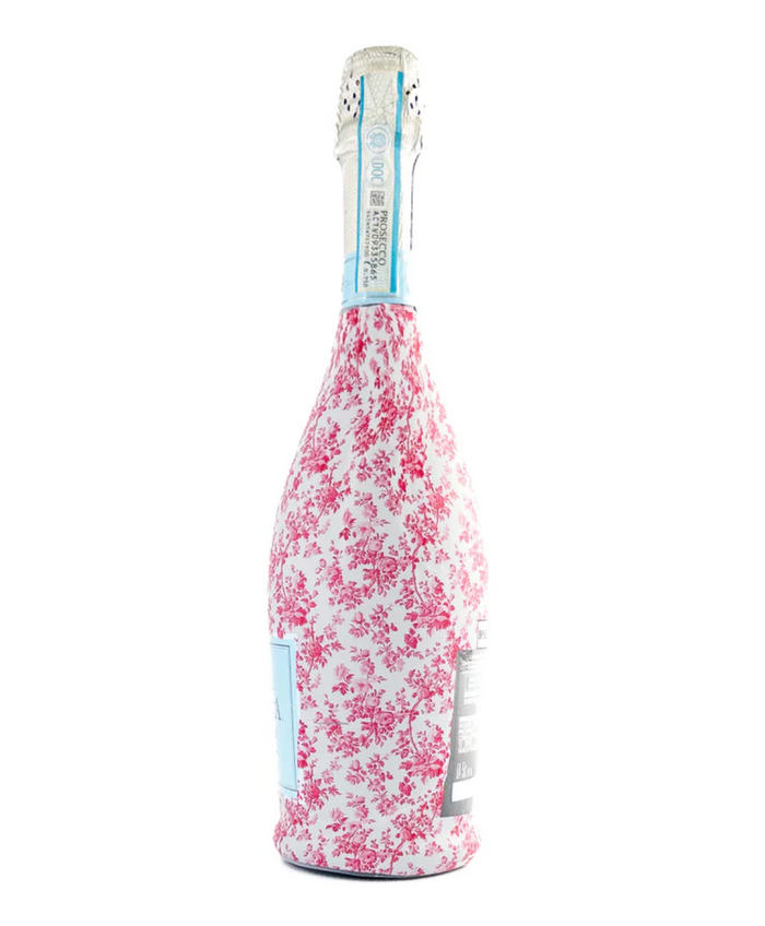 Grandmillenial Pink Floral Bottle Wrap, La Marca Edition