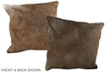 Grey with Beige Cowhide Pillow #A37348