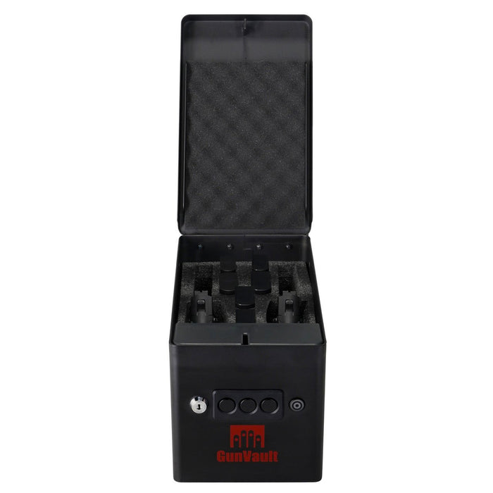 GunVault GVRV100BK22 Range Vault Handgun Safe Door Open