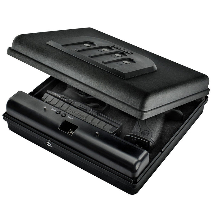 GunVault MV1050-19 MicroVault XL Quick Access Handgun Safe Door Open