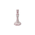 Hand-Painted Stoneware Taper Holder