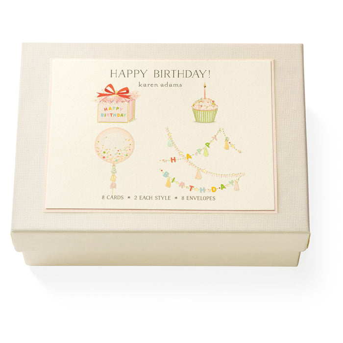 HAPPY BIRTHDAY NOTE CARD BOX