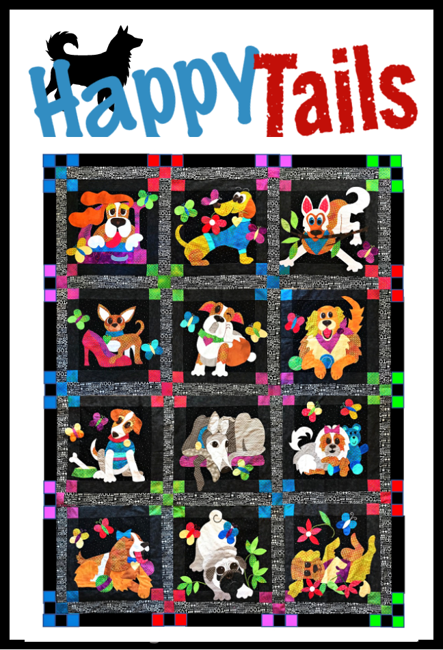 Happy Tails Digital Quilt Pattern