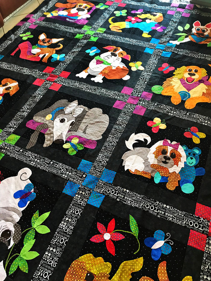 Happy Tails Digital Quilt Pattern