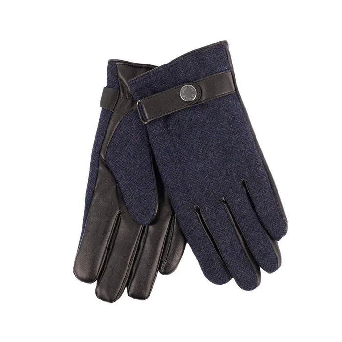 Heritage Traditions Super Soft Herringbone Glove Navy Blue