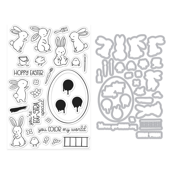 Hero Arts, Stamp & Cut Set, Color My World